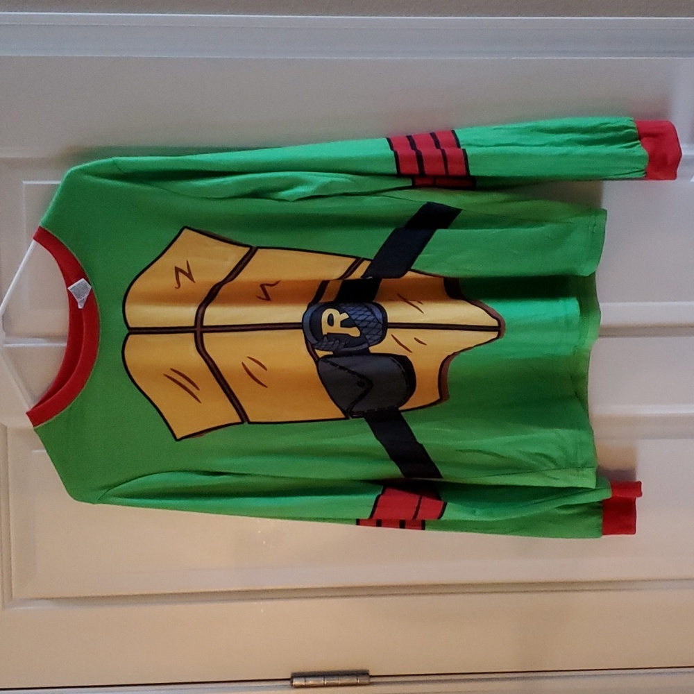 Mens Adult Teenage Mutant Ninja Turtles Raphael Pajama Top Size Med NWT